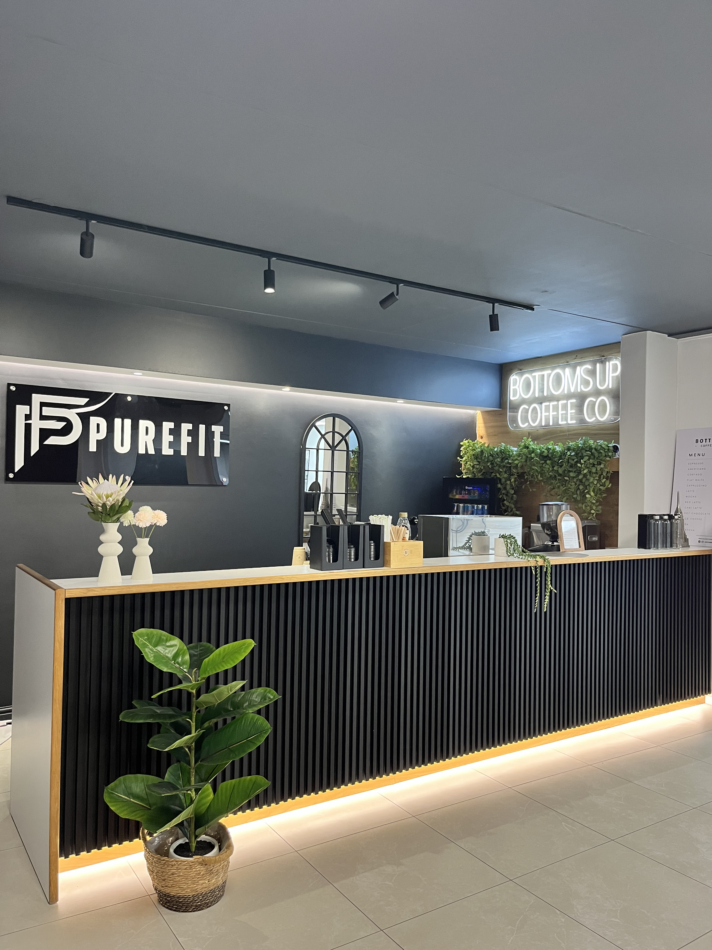 Bottoms Up Coffee at PureFit Gym
